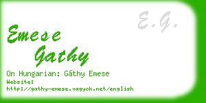 emese gathy business card
