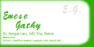 emese gathy business card